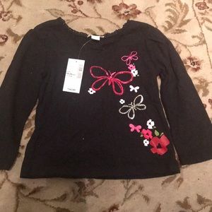 Butterfly shirt new with tags size 18-24 months